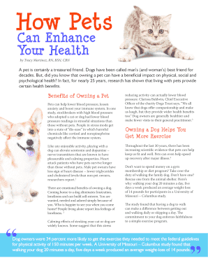 Health Benefits of Owning a Pet