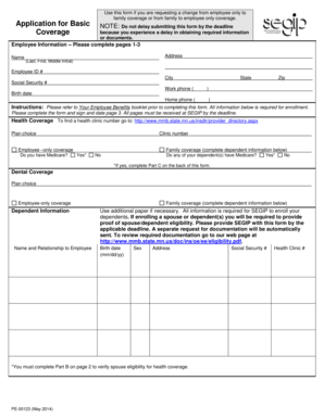 Minnesota Employee Health Coverage Change Form