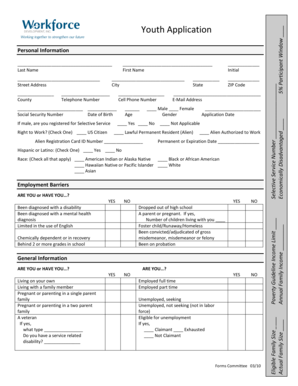 Youth Application Form