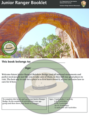 Junior Ranger Booklet