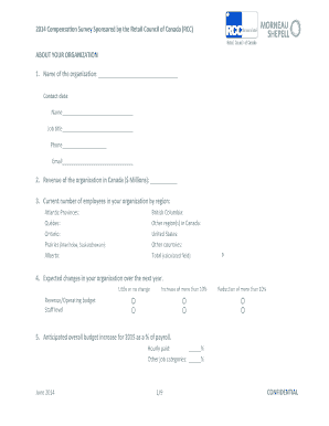 2014 Compensation Survey Form