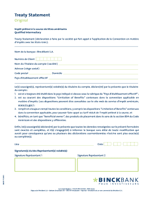 Déclaration de traité