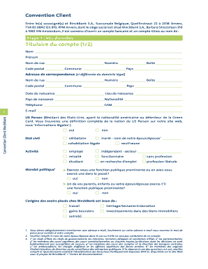 Convention Client BinckBank