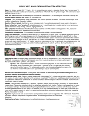 Elbow, Wrist, & Hand Data Collection Form