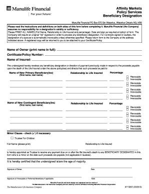 Beneficiary Designation Form