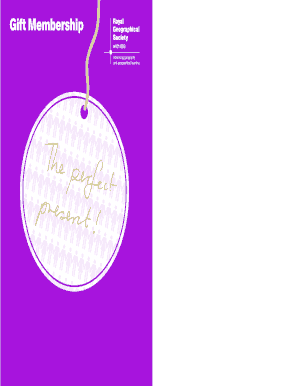 Gift Membership Application