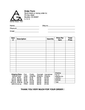 Order Form
