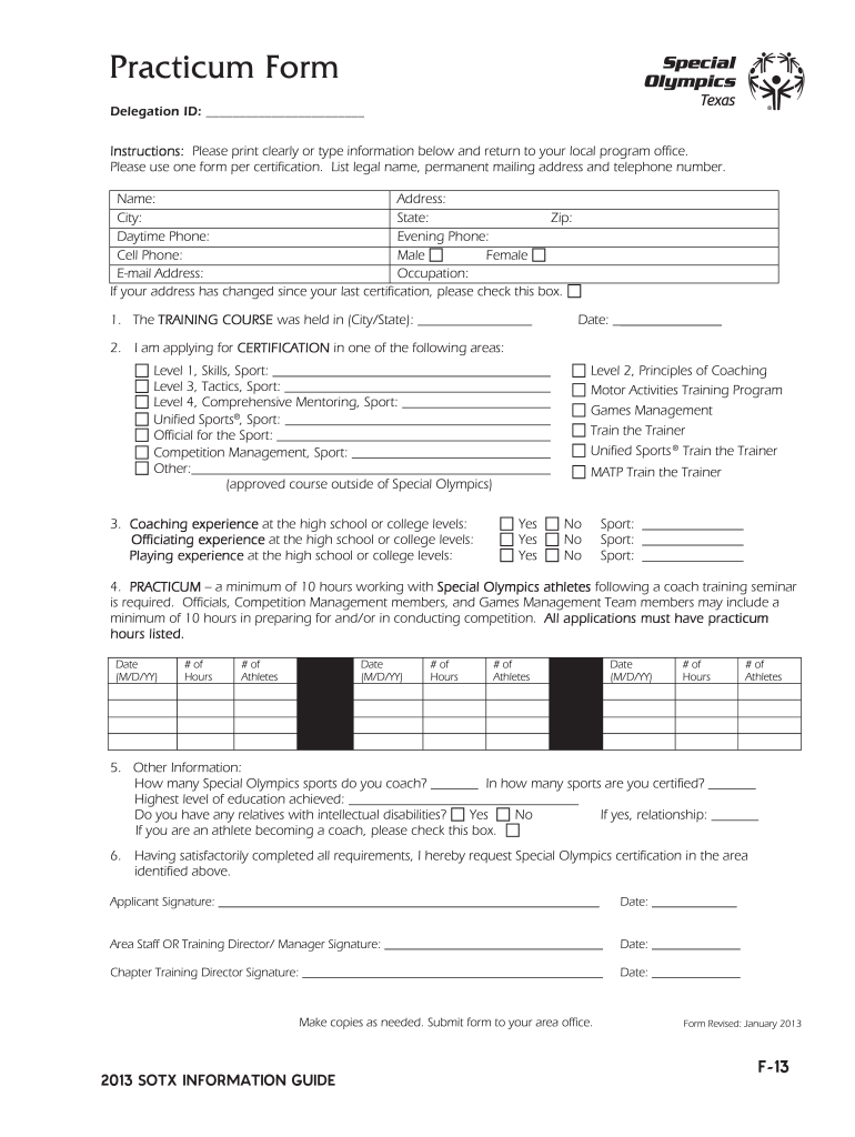 sotx medical form Preview on Page 1.
