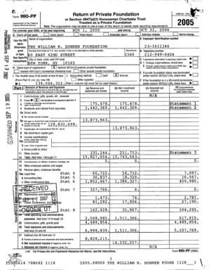 IRS Form 990-PF 2005