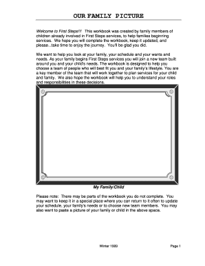 First Steps Family Workbook