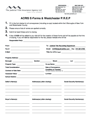 New York ACRIS E-Forms