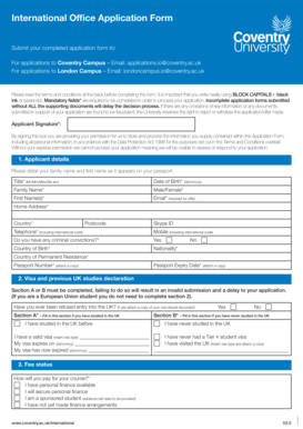 International Office Application Form