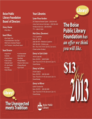 Boise Public Library Donation Form