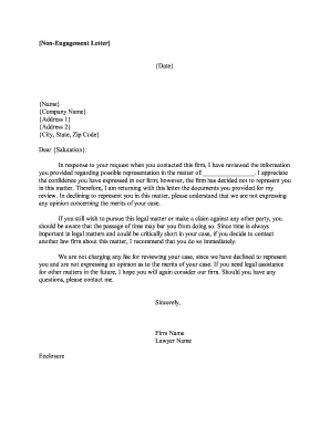 Non-Engagement Letter