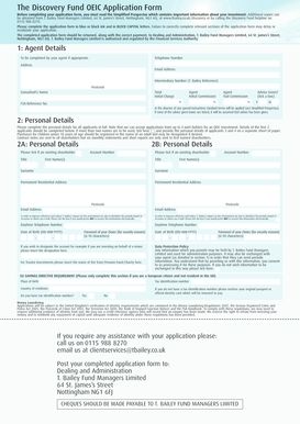 Discovery Fund OEIC Application Form
