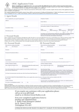 OEIC Application Form