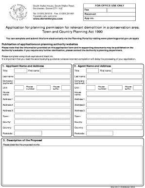 Planning Permission Application for Demolition in Conservation Area