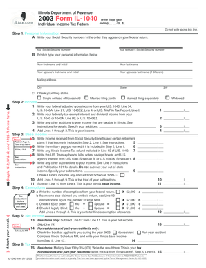 Illinois Individual Income Tax Return