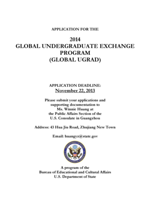 Global UGRAD 2014 Application Form