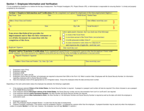 Employee Information and Verification Form