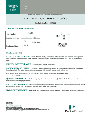 Laboratory Use Pyruvic Acid Form