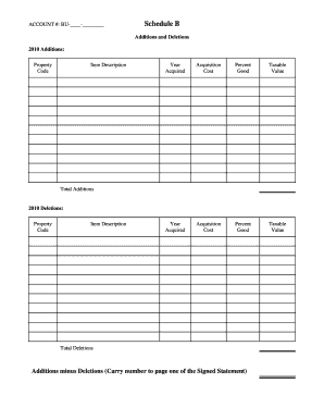 Utah Schedule B Property Tax Form