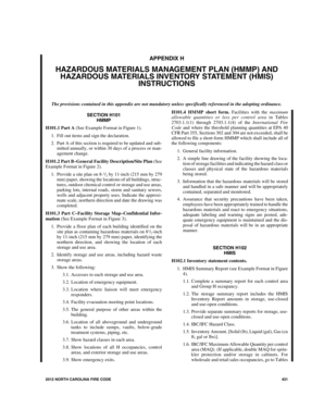 Hazardous Materials Management Plan