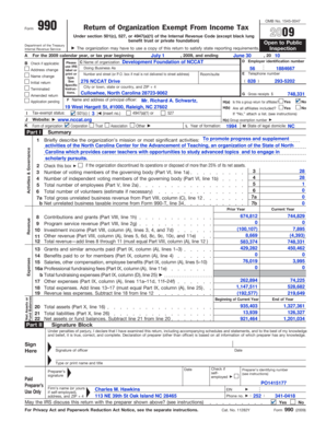 Form 990 Return of Organization Exempt From Income Tax