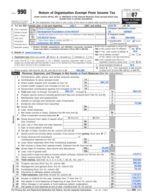 Form 990 Return of Organization Exempt From Income Tax