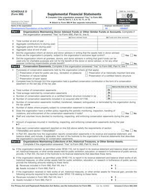 Schedule D Form 990 Supplemental Financial Statements