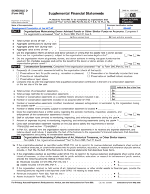 Schedule D Form 990 Supplemental Financial Statements