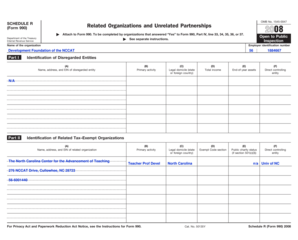 Schedule R Form 990