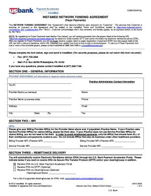 InstaMed Network Funding Agreement