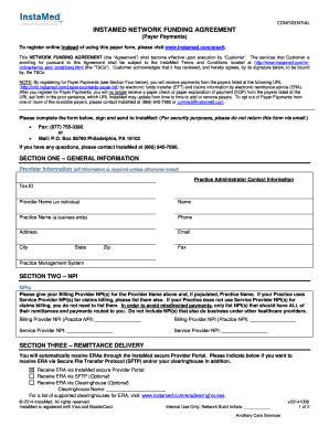 InstaMed Network Funding Agreement