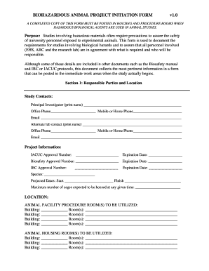 Biological Hazard study initiation form - The University of Texas at ...