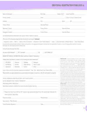 OMSI Individual Registration Form