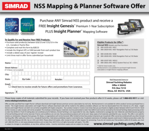 Simrad NSS Product Rebate Form