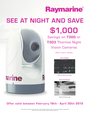 Raymarine See at Night and Save Mail-In Rebate