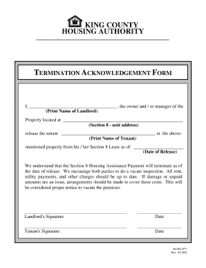 hud termination of assistance sample letter