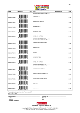 Learning Express and Study Smart Order Form