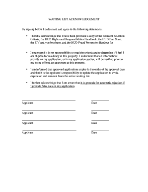 Apartment Rental Application Form