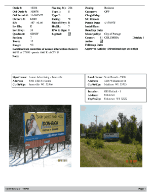 Sign Permit Application