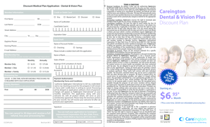 Discount Medical Plan Application