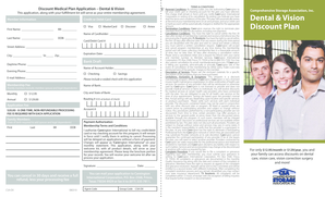 Discount Medical Plan Application – Dental & Vision