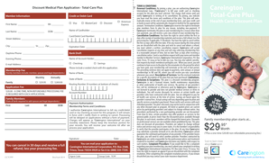 Discount Medical Plan Application - Total-Care Plus