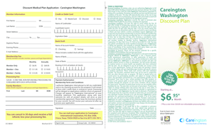 Careington Washington Discount Medical Plan Application