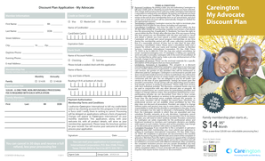 My Advocate Discount Plan Application