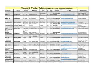 Thomas J. O'Malley References 401-741-0333, tjo thomas-omalley ...