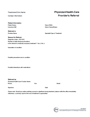 Physician Referral Form
