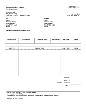 Cctv invoice template - Preview invoice template as PDF - Invoiceberry